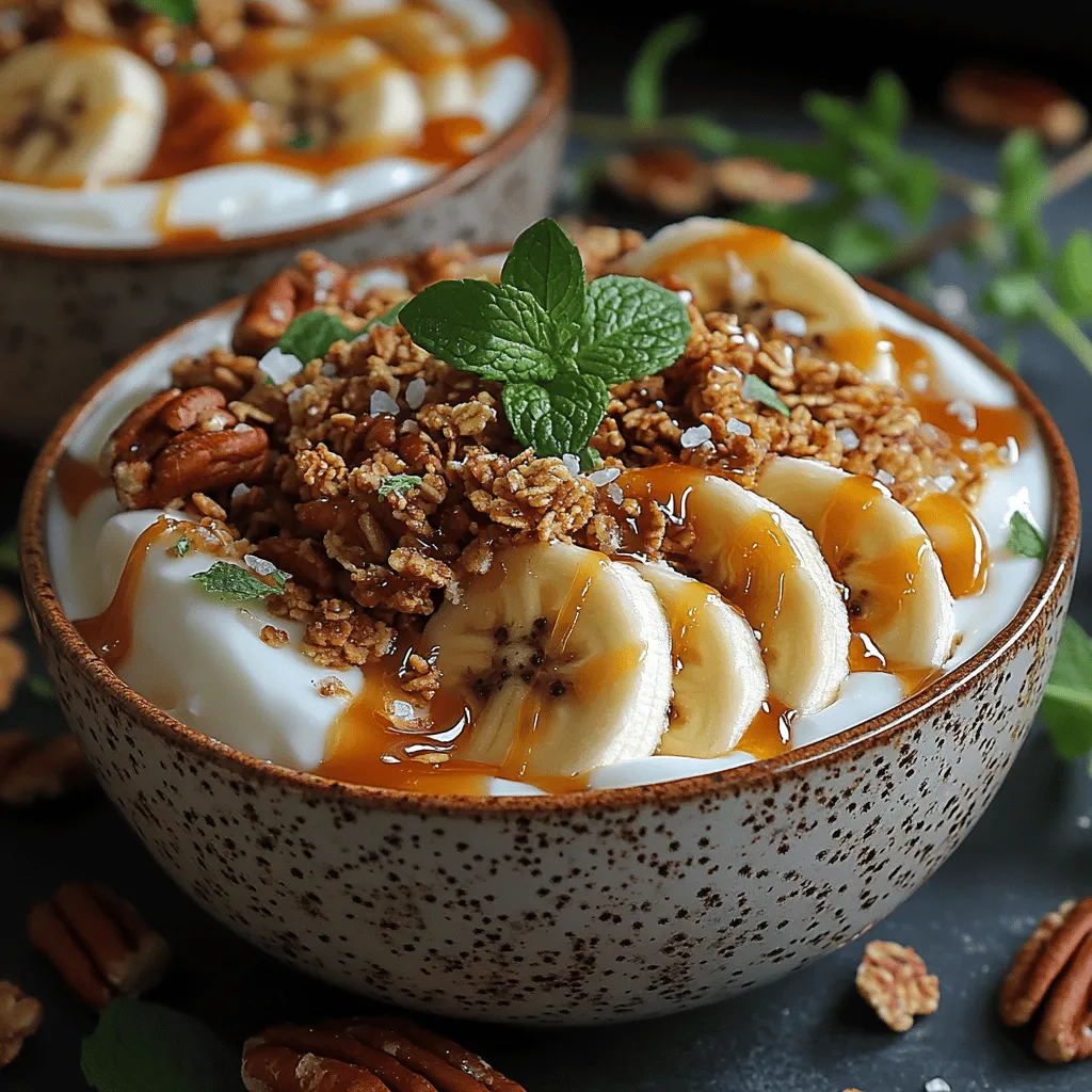 Die Himmlische Gesalzene Karamell-Bananen-Joghurt-Schüssel ist nicht nur ein Genuss für die Sinne, sondern auch eine hervorragende Möglichkeit, gesunde Zutaten auf köstliche Weise zu kombinieren. Diese Mischung aus cremigem griechischem Joghurt, süßen Bananen und einer verführerischen, salzigen Karamellsauce bietet ein Geschmackserlebnis, das sowohl einfach zuzubereiten als auch unglaublich befriedigend ist. Diese Schüssel eignet sich perfekt als Frühstück, Snack oder sogar als Dessert und wird Ihre Geschmacksnerven verwöhnen.