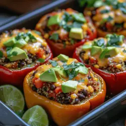 Fiesta gefüllte Paprika sind nicht nur ein festliches und farbenfrohes Gericht, sondern auch eine gesunde und nahrhafte Option für jede Mahlzeit. Diese leckeren Paprika sind gefüllt mit einer köstlichen Mischung aus Quinoa, Bohnen und frischem Gemüse, die sie zu einer perfekten Wahl für Vegetarier und Gesundheitsbewusste macht. Ob als Hauptgericht bei einem Familienessen oder als Highlight auf einer geselligen Feier – gefüllte Paprika bringen Farbe und Geschmack auf den Tisch. In diesem Artikel tauchen wir in die Welt der gefüllten Paprika ein, erläutern die Zutaten, den Zubereitungsprozess und die Inspiration hinter diesem Rezept.
