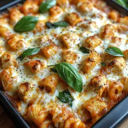 Wenn es um einfache und schmackhafte Abendessen geht, ist der Dump-and-Bake Hähnchen Parmesan Auflauf ein echtes Ein-Pfannen-Wunder. Dieses Rezept erfreut sich wachsender Beliebtheit, da es nicht nur köstlich ist, sondern auch unglaublich praktisch. In nur einer Auflaufform vereinen sich saftige Hähnchenstücke, cremige Marinara-Soße und schmelzender Käse, um ein herzhaftes und befriedigendes Gericht zu kreieren. Ideal für hektische Wochentage, ist dieses Gericht die perfekte Wahl für alle, die ein schnelles und dennoch schmackhaftes Abendessen suchen.