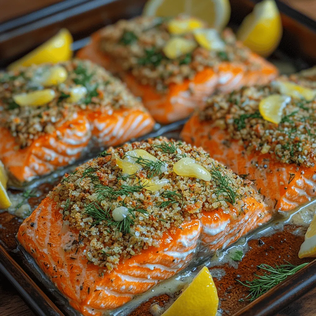 In der Welt der gesunden Ernährung ist Lachs ein unverzichtbarer Star. Dieses schmackhafte Fischgericht ist nicht nur reich an Omega-3-Fettsäuren, die für ihre herzschützenden Eigenschaften bekannt sind, sondern bietet auch eine Vielzahl von Möglichkeiten für die Zubereitung. Heute präsentieren wir Ihnen ein köstliches Rezept für zesty Ofen-gebackenen Lachs mit einer aromatischen Kräuterkruste. Diese Kombination aus frischem Lachs und einer knusprigen, würzigen Kruste ist perfekt für Familienessen oder besondere Anlässe.