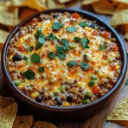 In der Welt des Essens gibt es nichts Besseres als eine köstliche, gesellige Speise, die alle zusammenbringt. Das Tex-Mex Fiesta Trash Dip ist genau das – eine herzhafte Mischung aus Aromen und Texturen, die perfekt für jede Feier oder einfach nur für einen gemütlichen Abend zu Hause ist. Dieser Dip ist nicht nur ein Hit bei geselligen Zusammenkünften, sondern auch ein beliebtes Gericht für Sportveranstaltungen, Grillabende oder einfach als Snack für den Filmabend.
