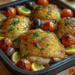 Die mediterrane Küche ist nicht nur ein Fest für die Sinne, sondern auch ein Paradebeispiel für gesunde Ernährung. Sie ist bekannt für ihre Verwendung frischer Zutaten, gesunder Fette und einer Vielzahl von Aromen, die in jedem Bissen zum Ausdruck kommen. Gerichte aus dieser Region sind oft farbenfroh und reich an Nährstoffen, was sie zu einer beliebten Wahl für gesundheitsbewusste Genießer macht. In diesem Artikel möchten wir Ihnen ein einfaches, aber schmackhaftes Rezept für mediterrane Zitronen-Knoblauch-Hühnchenschenkel vorstellen, das die Essenz der mediterranen Küche einfängt.