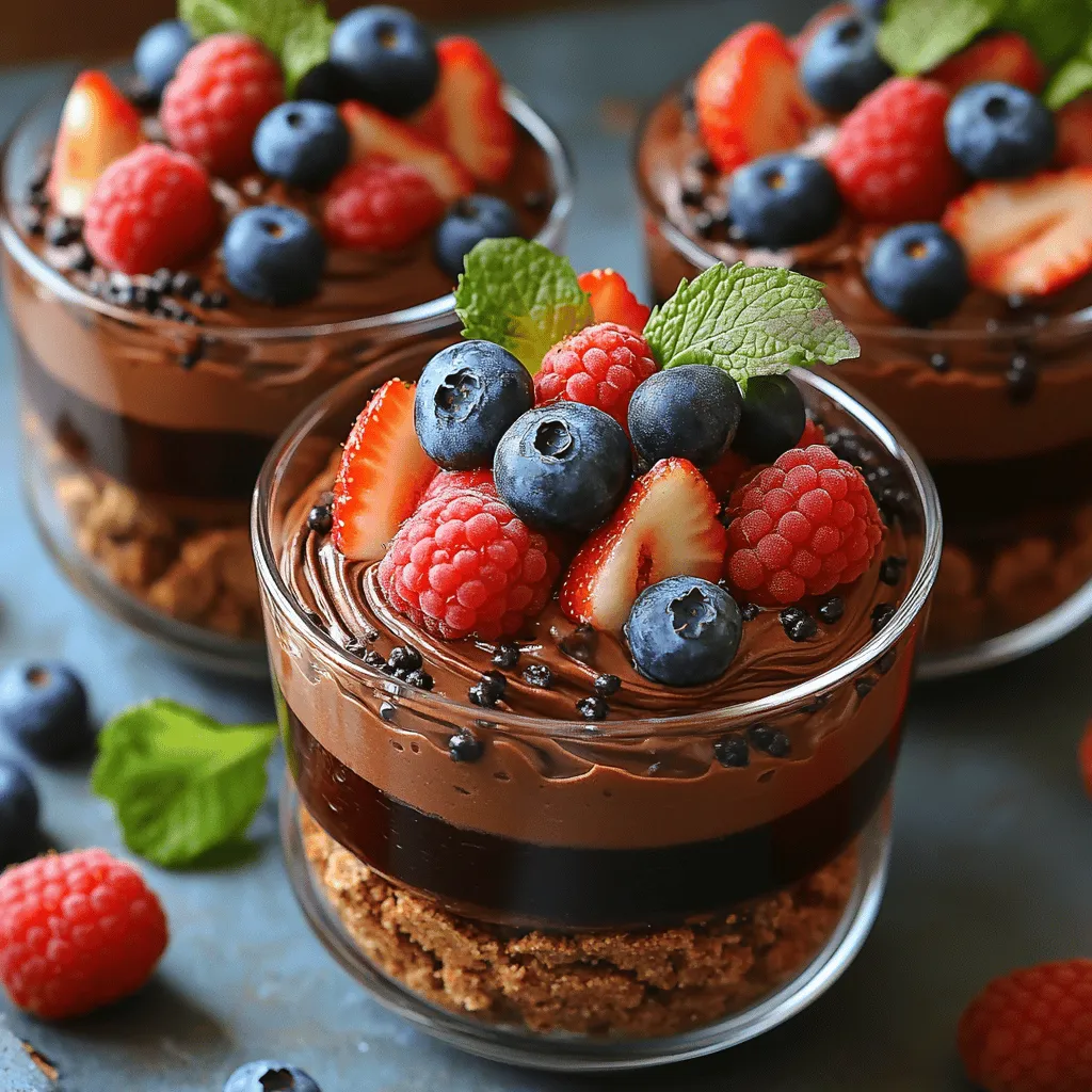 In der Welt der Desserts gibt es wenige Dinge, die so verführerisch sind wie ein reichhaltiges und cremiges Schokoladenmousse. Die Himmlischen Schokoladenmousse-Parfaits sind nicht nur ein Genuss für den Gaumen, sondern auch ein wahrer Augenschmaus. Dieses Dessert vereint die dekadente Fülle von Zartbitterschokolade mit der Leichtigkeit von geschlagener Sahne, um ein himmlisches Erlebnis zu schaffen, das jeder Schokoladenliebhaber zu schätzen weiß.