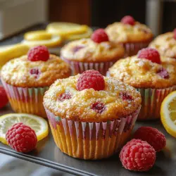 Um die perfekten Zesty Raspberry Lemon Bliss Muffins zu backen, benötigen Sie einige grundlegende Zutaten. Hier ist eine detaillierte Übersicht über die benötigten Zutaten und ihre Funktionen: