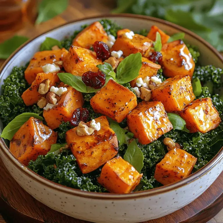 In der Welt der gesunden Ernährung sind Salate oft die Stars auf dem Tisch. Sie sind nicht nur nährstoffreich, sondern auch unglaublich vielseitig. Salate können als Beilage, Hauptgericht oder sogar als Snack serviert werden und bieten eine Möglichkeit, frisches Gemüse und gesunde Zutaten in einer schmackhaften Art und Weise zu genießen. Heute präsentieren wir Ihnen ein Rezept für einen köstlichen Röstsalat mit Süßkartoffeln und Grünkohl, der nicht nur Ihren Gaumen erfreut, sondern auch ein Fest für die Augen ist.