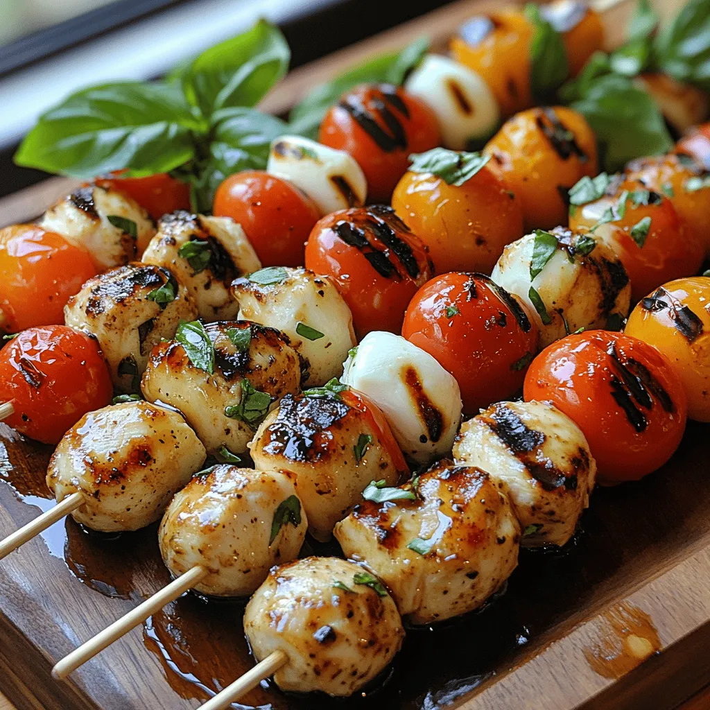 Die Auswahl der richtigen Zutaten ist entscheidend für den Geschmack der Caprese Hähnchen-Spieße. Hier sind die Hauptbestandteile, die Sie benötigen: