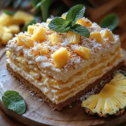 Die Auswahl der richtigen Zutaten ist entscheidend für den Geschmack und die Textur Ihres Desserts. Hier sind die Hauptbestandteile des Tropischen Paradies No-Bake Ananas-Cremedesserts: