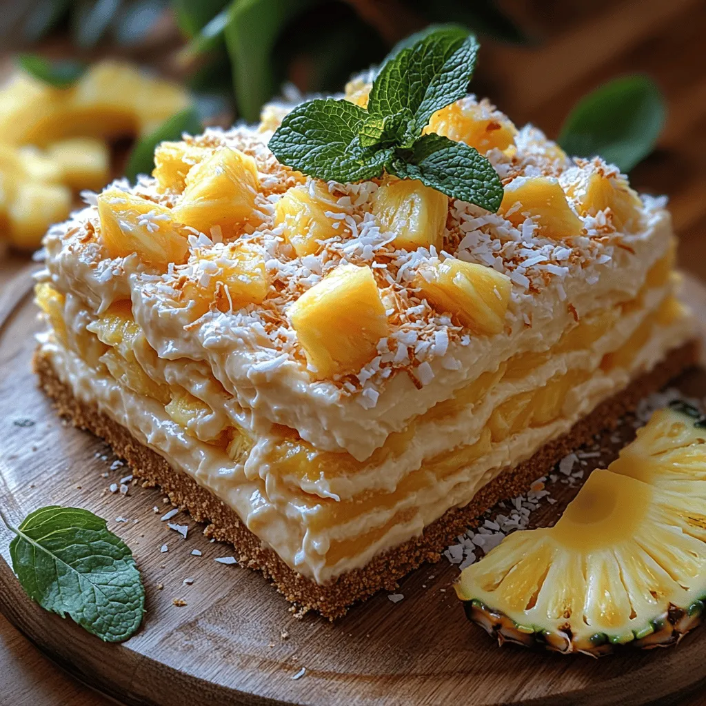 Die Auswahl der richtigen Zutaten ist entscheidend für den Geschmack und die Textur Ihres Desserts. Hier sind die Hauptbestandteile des Tropischen Paradies No-Bake Ananas-Cremedesserts: