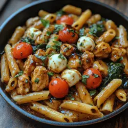 In der heutigen schnelllebigen Welt suchen viele von uns nach einfachen, aber schmackhaften Rezepten, die sich leicht zubereiten lassen und dennoch gesunde Zutaten enthalten. Die Caprese Hähnchen-Nudeln aus der Pfanne sind eine perfekte Lösung. Dieses Gericht kombiniert die Frische von Kirschtomaten, den cremigen Geschmack von Mozzarella und zartes Hähnchen in einem einzigen, schnellen Rezept. Mit nur wenigen Zutaten und minimalem Aufwand zaubern Sie ein köstliches Gericht, das nicht nur den Gaumen erfreut, sondern auch gesund ist. Ob für das Abendessen mit der Familie oder für eine schnelle Mahlzeit unter der Woche – dieses Rezept trifft immer den richtigen Ton.