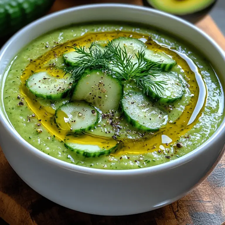 In der warmen Jahreszeit gibt es nichts Erfrischenderes als eine kalte Suppe. Besonders an heißen Tagen ist die richtige Erfrischung gefragt, und hier kommt unsere Gurken-Avocado-Suppe ins Spiel. Diese köstliche Suppe ist nicht nur einfach zuzubereiten, sondern auch leicht und gesund. Sie vereint die knackige Frische von Gurken mit der cremigen Textur der Avocado und ist damit die perfekte Wahl für ein leichtes Mittagessen, einen gesunden Snack oder sogar als elegante Vorspeise bei einem festlichen Essen.