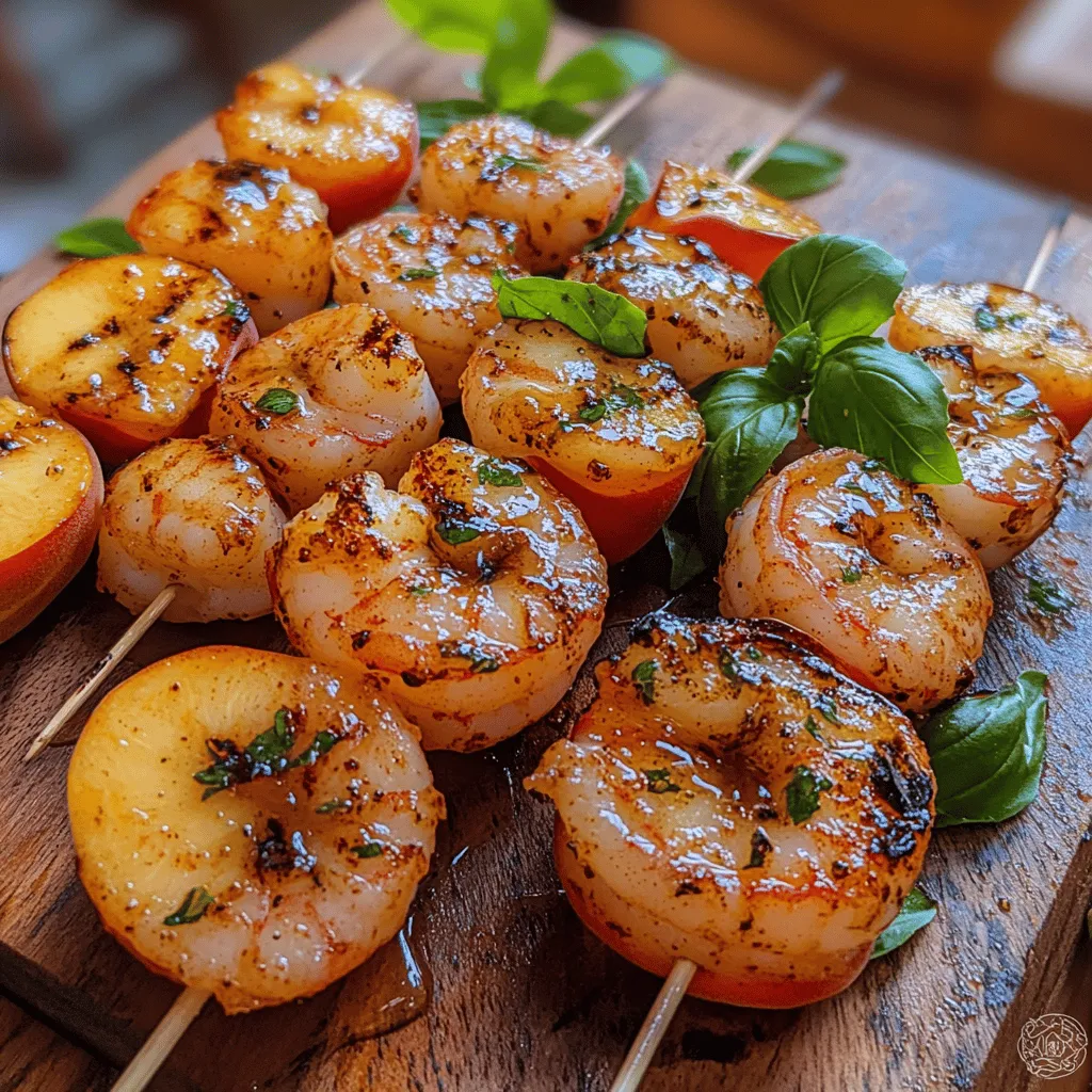Wenn die Grillsaison anbricht und sich die Temperaturen nach draußen bewegen, gibt es kaum etwas Schöneres, als mit Freunden und Familie ein köstliches BBQ zu veranstalten. Eine aufregende und geschmackvolle Ergänzung für Ihr Grillmenü sind die gegrillten Garnelen- und Pfirsichspieße. Diese Kombination aus saftigen Meeresfrüchten und süßen, reifen Pfirsichen schafft eine harmonische Balance, die sowohl den Gaumen erfreut als auch das Auge anspricht.