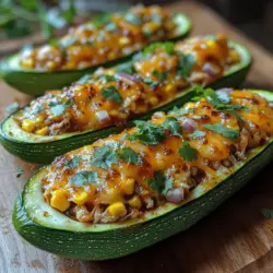 Die Auswahl der richtigen Zutaten ist entscheidend für den Geschmack und die Nährstoffdichte des Gerichts. Hier ist eine detaillierte Übersicht über die Zutaten, die wir für die Zubereitung der BBQ Hähnchen Zucchini-Boote benötigen: