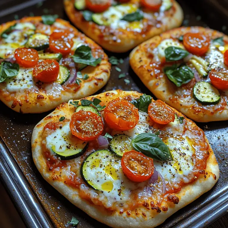 Das Marinieren von Gemüse ist eine Kunst, die den Geschmack und die Textur Ihrer Naan-Pizza erheblich verbessern kann. Um sicherzustellen, dass Ihr Gemüse nicht nur geschmacklich überzeugt, sollten Sie die richtige Technik und Gewürze verwenden. Beginnen Sie damit, das Gemüse in gleichmäßige Stücke zu schneiden, damit es gleichmäßig gart. In einer großen Schüssel kombinieren Sie die Kirschtomaten, Zucchini, rote Paprika und rote Zwiebel.