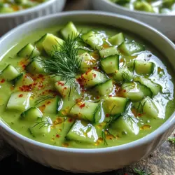 In der heutigen Zeit entscheiden sich immer mehr Menschen für eine pflanzliche Ernährung, und das aus gutem Grund. Vegane Gerichte sind nicht nur gesund, sondern auch schmackhaft und vielseitig. Die vegane Küche hat sich weiterentwickelt und bietet mittlerweile eine Fülle von Rezepten, die sowohl den Gaumen erfreuen als auch nährstoffreich sind. Eine erfrischende vegane cremige Gurkensuppe ist das perfekte Beispiel für ein Gericht, das sowohl nährstoffreich als auch einfach zuzubereiten ist. Diese Suppe ist nicht nur ideal für heiße Sommertage, sondern auch ein wahrer Genuss für jeden, der frische und gesunde Zutaten schätzt.