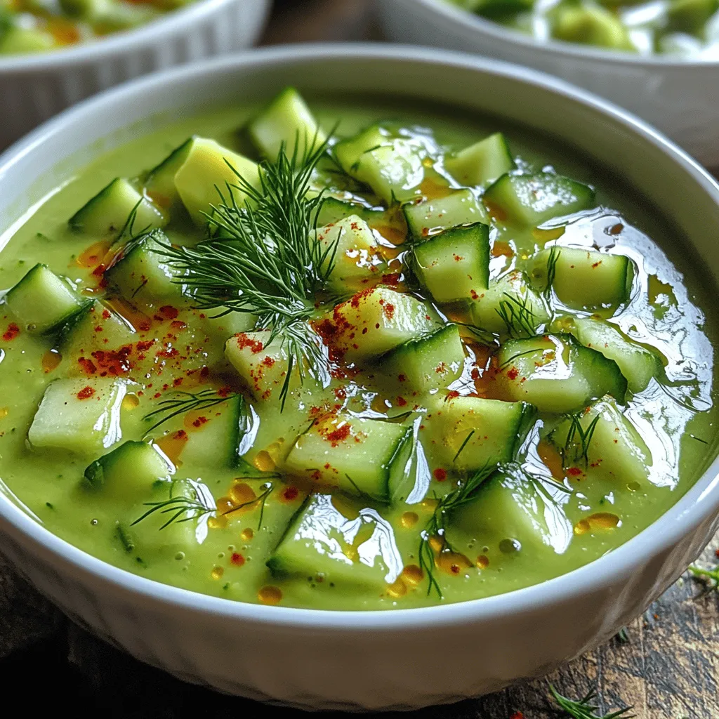 In der heutigen Zeit entscheiden sich immer mehr Menschen für eine pflanzliche Ernährung, und das aus gutem Grund. Vegane Gerichte sind nicht nur gesund, sondern auch schmackhaft und vielseitig. Die vegane Küche hat sich weiterentwickelt und bietet mittlerweile eine Fülle von Rezepten, die sowohl den Gaumen erfreuen als auch nährstoffreich sind. Eine erfrischende vegane cremige Gurkensuppe ist das perfekte Beispiel für ein Gericht, das sowohl nährstoffreich als auch einfach zuzubereiten ist. Diese Suppe ist nicht nur ideal für heiße Sommertage, sondern auch ein wahrer Genuss für jeden, der frische und gesunde Zutaten schätzt.