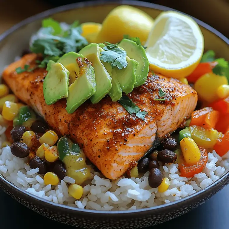 Lachs ist nicht nur äußerst schmackhaft, sondern auch eine der gesündesten Fischarten, die Sie in Ihre Ernährung integrieren können. Er ist reich an Omega-3-Fettsäuren, die nachweislich das Risiko von Herzkrankheiten senken, Entzündungen im Körper reduzieren und die Gehirnfunktion verbessern können. Darüber hinaus enthält Lachs hochwertige Proteine, die wichtig sind für den Muskelaufbau und die Regeneration. Durch die Verwendung von frischen Lachsfilets in dieser Reisbowl geben Sie Ihrem Gericht nicht nur einen tollen Geschmack, sondern auch einen Nährstoffschub.
