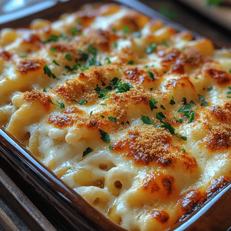 Der klassische Auflauf mit Macaroni und Käse ist ein zeitloses Gericht, das in vielen Haushalten weltweit geschätzt wird. Es vereint die einfache Zubereitung von Teigwaren mit einer cremigen, reichhaltigen Käsesauce und bietet Komfort in einer Schüssel. Dieses Gericht hat seine Wurzeln im 18. Jahrhundert, als Pasta und Käse in verschiedenen Formen populär wurden, insbesondere in den USA und Europa. Besonders in der amerikanischen Küche hat sich der Mac and Cheese als unverzichtbarer Bestandteil von Festessen und Familientreffen etabliert.