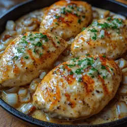 Um das cremige Knoblauch-Pilz-Hühnchen zuzubereiten, benötigen Sie eine überschaubare Liste frischer und schmackhafter Zutaten. Lassen Sie uns diese näher betrachten: