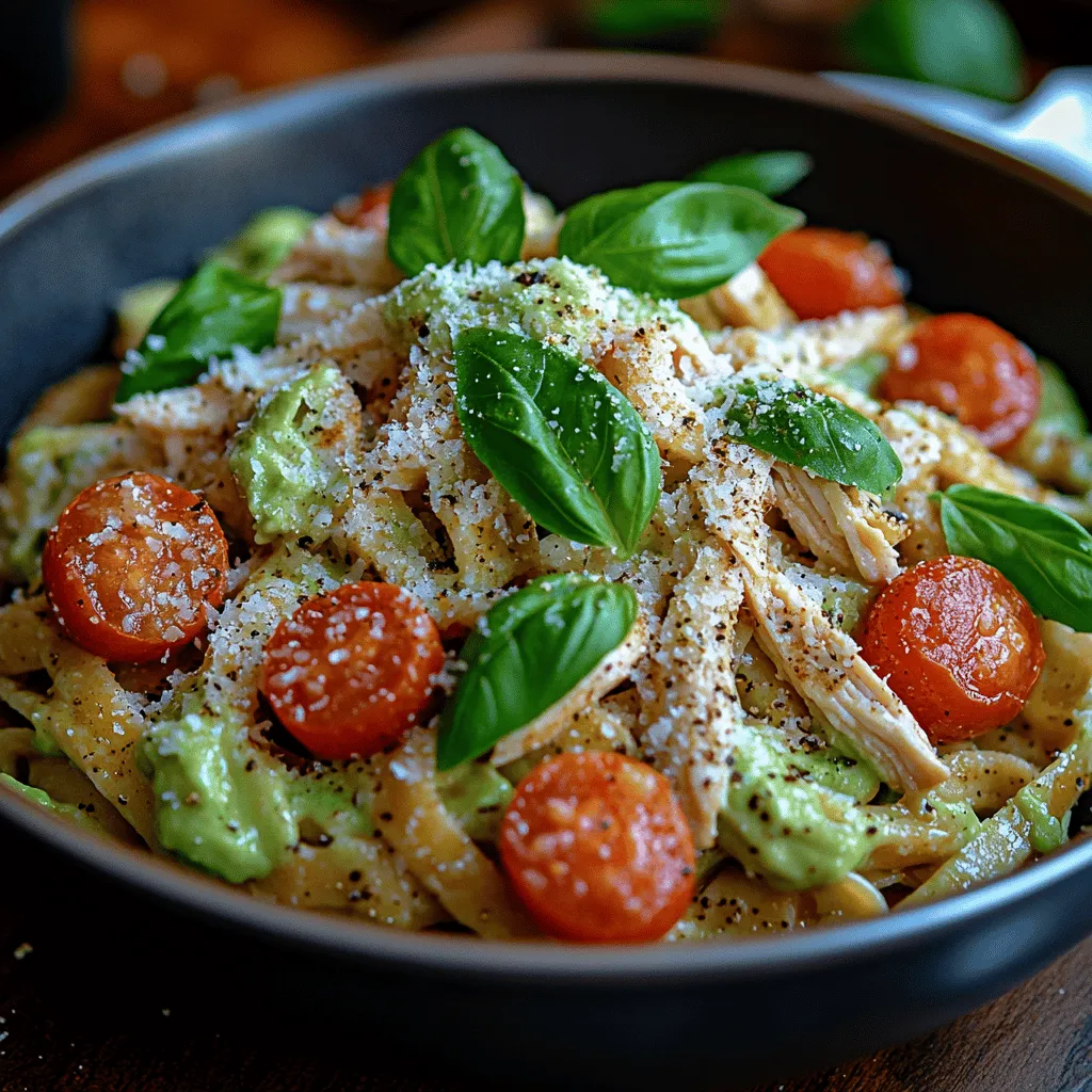 Die Auswahl der richtigen Zutaten ist entscheidend für den Geschmack und die Nährstoffdichte Ihrer Mahlzeit. Werfen wir einen Blick auf die Hauptzutaten dieser cremigen Hähnchen-Avocado-Pasta und deren gesundheitlichen Vorteile: