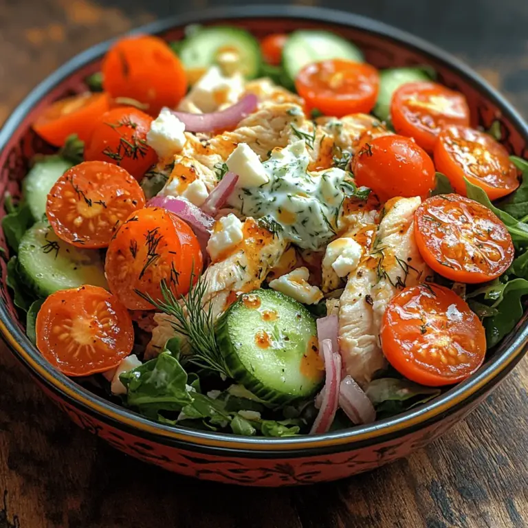 Die Zutaten für den Tzatziki Hähnchensalat sind nicht nur einfach, sondern auch voller gesunder Nährstoffe. Hier werfen wir einen genaueren Blick auf die wichtigsten Zutaten und ihre gesundheitlichen Vorteile: