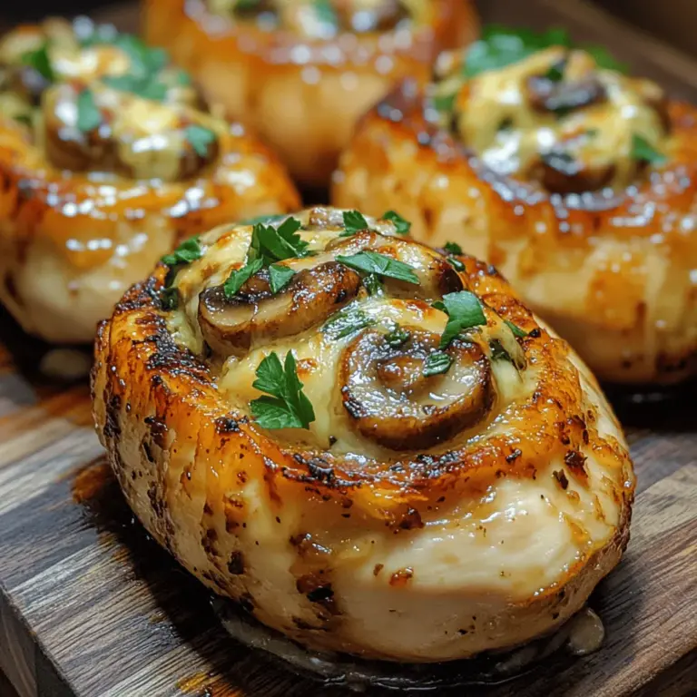 Herzhafte Pilz- und Kräutergefüllte Hühnerbrust ist ein Gericht, das sowohl geschmacklich als auch optisch überzeugt. Es vereint zartes Hühnerfleisch mit einer aromatischen Füllung aus Pilzen, frischen Kräutern und cremigem Käse – eine Kombination, die nicht nur den Gaumen erfreut, sondern auch das Auge anspricht. Dieses Rezept eignet sich hervorragend für besondere Anlässe wie Familienfeiern oder romantische Abendessen, kann aber auch an einem gewöhnlichen Wochentag zubereitet werden, um den Alltag mit einem Hauch von Festlichkeit zu bereichern.