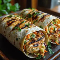 Die Wahl der Hähnchenbrustfilets ist entscheidend für den Geschmack und die Textur Ihrer Wraps. Diese mageren Fleischstücke sind nicht nur köstlich, sondern auch eine hervorragende Proteinquelle, die Ihnen hilft, sich länger satt zu fühlen und Ihre Muskelmasse zu erhalten. Hähnchenbrust hat den Vorteil, dass sie sich leicht marinieren und grillen lässt, was zu einem intensiven Geschmackserlebnis führt. Für unsere Wraps verwenden wir zwei Hähnchenbrustfilets, die ohne Knochen und Haut sind, um ein besonders saftiges und zartes Ergebnis zu erzielen.