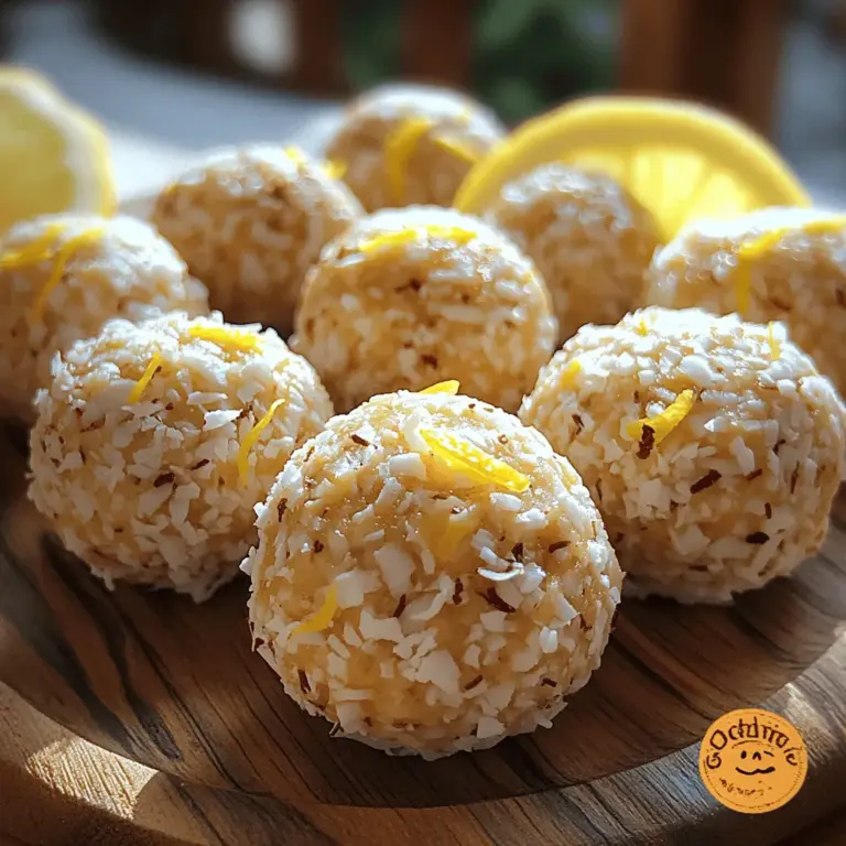 Um die Zesty Bliss Lemon Coconut Energy Balls herzustellen, benötigen Sie eine Handvoll einfacher, aber nährstoffreicher Zutaten: