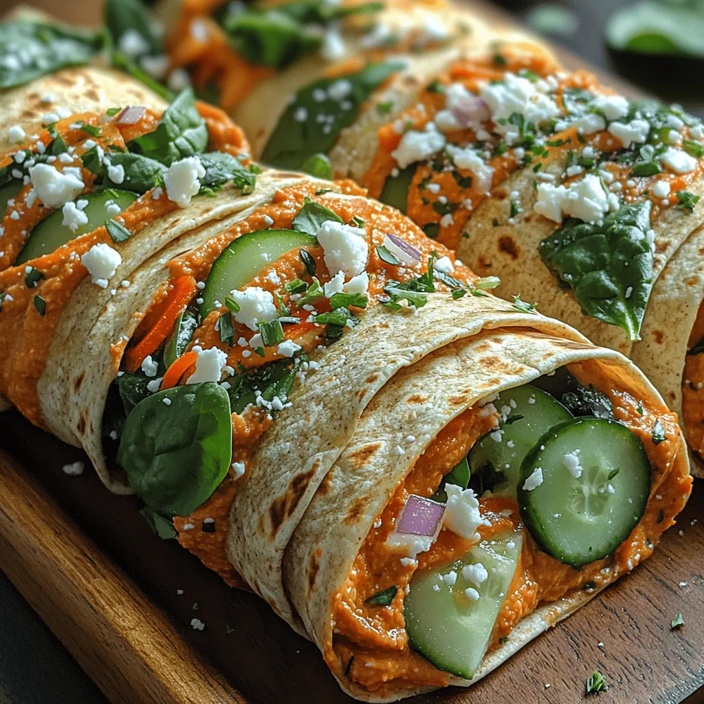 Herzlich willkommen in der Welt der gesunden, schmackhaften Küche! Heute präsentieren wir Ihnen ein Rezept für Geröstete Paprika Hummus Wraps, das nicht nur köstlich, sondern auch nährstoffreich ist. Diese Wraps sind perfekt für ein schnelles Mittagessen oder als Snack für zwischendurch. Sie vereinen die Cremigkeit von Hummus mit frischen, knackigen Zutaten und bieten eine ausgewogene Mahlzeit, die sowohl Vegetarier als auch Fleischliebhaber begeistert.