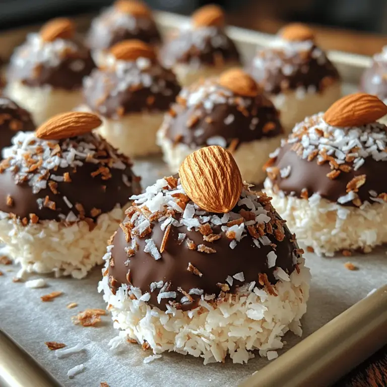 Die Zutatenliste ist der erste Schritt zur Zubereitung Ihrer Almond Joy Kokosnusschips. Hier erfahren Sie mehr über die einzelnen Komponenten und ihre Rolle im Rezept.