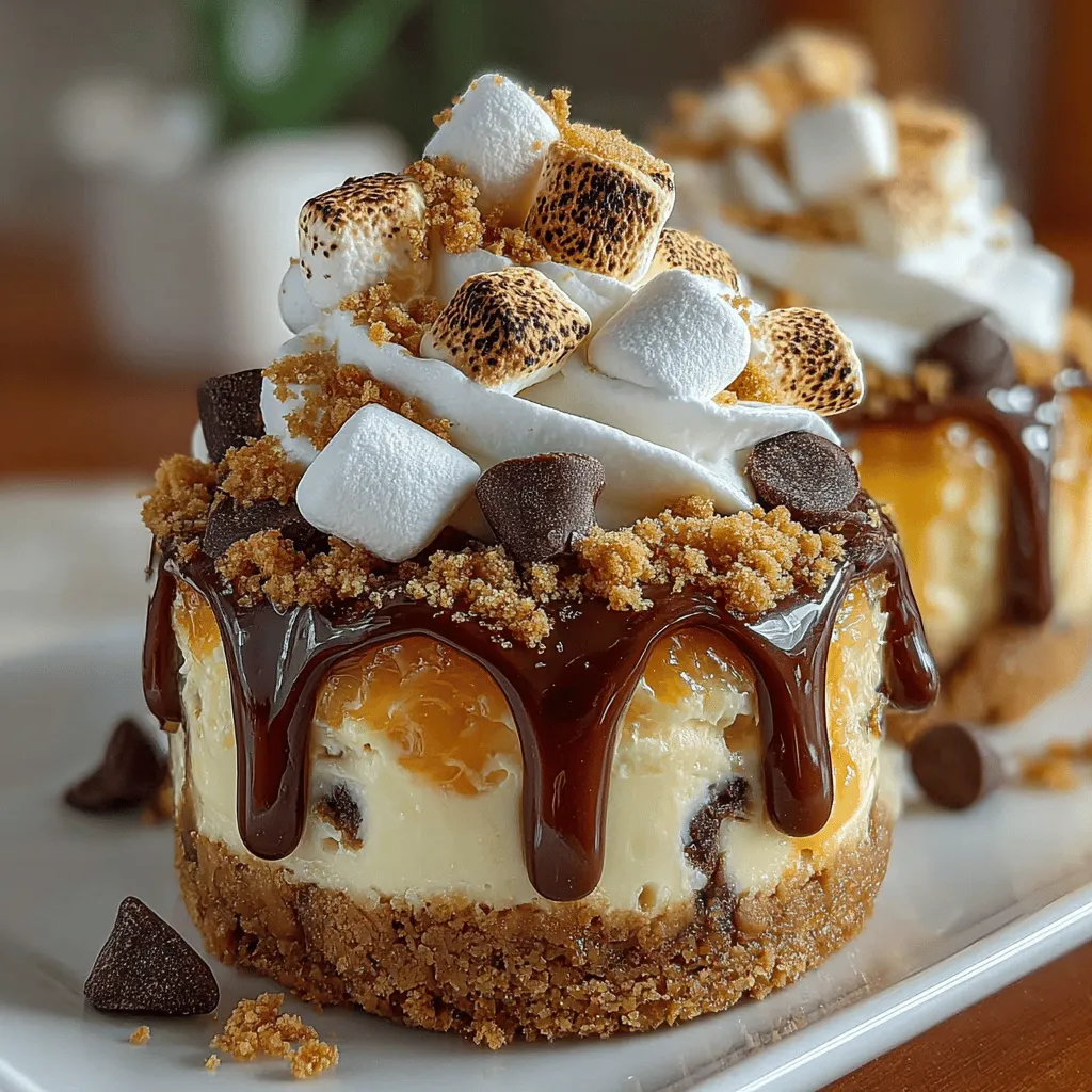 Wenn Sie auf der Suche nach einem schnellen, köstlichen und absolut unwiderstehlichen Dessert sind, dann sind die No-Bake S’mores Cheesecake Jars genau das Richtige für Sie. Dieses Rezept vereint die besten Elemente des klassischen S’mores – die knusprige Graham-Cracker-Kruste, die cremige Cheesecake-Füllung und die süßen Mini-Marshmallows – in einem praktischen Glas, das sich perfekt für jede Gelegenheit eignet. Egal, ob Sie eine Sommerparty planen, ein Picknick im Freien veranstalten oder einfach nur ein schnelles Dessert für die Familie zubereiten möchten, diese kleinen Leckereien werden garantiert für Begeisterung sorgen.