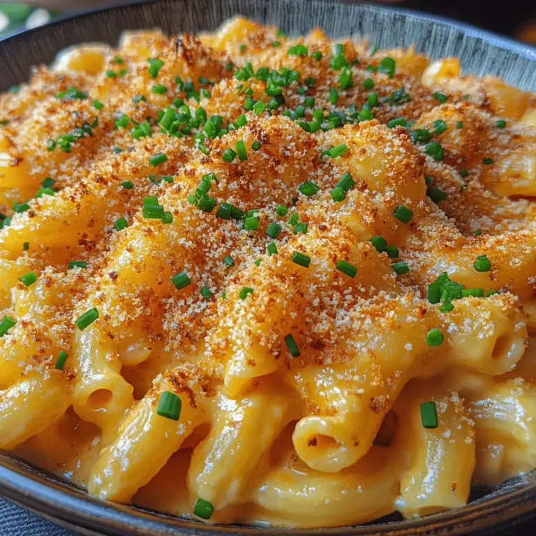 Blumenkohl-Traum-Makkaroni & Käse ist eine köstliche und nahrhafte Variante des klassischen Comfort Foods, die nicht nur Veganer begeistert. Dieses Gericht verbindet die cremige Textur von Makkaroni mit der gesunden Frische von Blumenkohl und bietet somit eine perfekte Balance zwischen Geschmack und Nährstoffen. Die Idee hinter diesem Rezept ist es, eine vegane Alternative zum traditionellen Käsegericht zu schaffen, die ebenso befriedigend und schmackhaft ist. Mit einer Kombination aus aromatischen Gewürzen und einer cremigen Sauce wird dieses Gericht schnell zum Favoriten in jedem Haushalt.