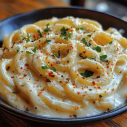 Wenn Sie auf der Suche nach einem Gericht sind, das sowohl einfach zuzubereiten als auch unglaublich schmackhaft ist, dann ist diese cremige Pasta mit geröstetem Knoblauch genau das Richtige für Sie. Diese italienisch inspirierte Speise kombiniert die köstliche Tiefe von geröstetem Knoblauch mit einer reichhaltigen, cremigen Sauce, die Ihre Geschmacksknospen verwöhnen wird.