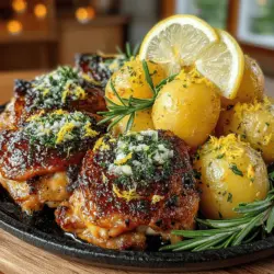 In der kulinarischen Welt spielen Rezepte eine herausragende Rolle – sie sind nicht nur Anleitungen zur Zubereitung köstlicher Gerichte, sondern auch Ausdruck von Kreativität, Kultur und Tradition. Jedes Rezept erzählt eine Geschichte, die von den Zutaten, der Zubereitung und den Menschen geprägt ist, die es genießen. Heute stellen wir Ihnen ein besonders aromatisches Gericht vor: Zesty Lemon-Rosmarin-Hühnchen mit knusprigem Kartoffelauflauf. Diese Kombination aus zartem Hühnchen, frischen Kräutern und goldbraun gebackenen Kartoffeln ist nicht nur ein Fest für den Gaumen, sondern auch ein echter Hingucker auf dem Teller.