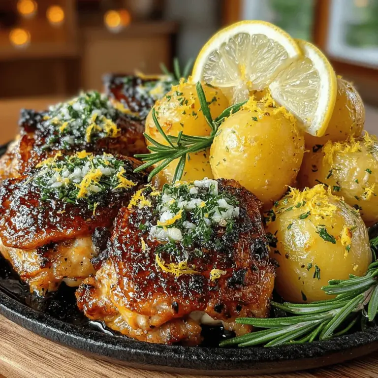 In der kulinarischen Welt spielen Rezepte eine herausragende Rolle – sie sind nicht nur Anleitungen zur Zubereitung köstlicher Gerichte, sondern auch Ausdruck von Kreativität, Kultur und Tradition. Jedes Rezept erzählt eine Geschichte, die von den Zutaten, der Zubereitung und den Menschen geprägt ist, die es genießen. Heute stellen wir Ihnen ein besonders aromatisches Gericht vor: Zesty Lemon-Rosmarin-Hühnchen mit knusprigem Kartoffelauflauf. Diese Kombination aus zartem Hühnchen, frischen Kräutern und goldbraun gebackenen Kartoffeln ist nicht nur ein Fest für den Gaumen, sondern auch ein echter Hingucker auf dem Teller.