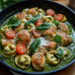 Cremige Pesto-Hühnchen Tortellini ist ein Gericht, das nicht nur durch seinen unwiderstehlichen Geschmack besticht, sondern auch durch seine unkomplizierte Zubereitung. Dieses Rezept vereint die Aromen von zartem Hühnchen, frischem Basilikum-Pesto und cremiger Sauce zu einer harmonischen Komposition, die sowohl bei Familienessen als auch bei festlichen Anlässen hervorragend ankommt. Die Kombination von Käse-Tortellini und einer reichhaltigen, cremigen Sauce sorgt für ein vollmundiges Geschmackserlebnis, das jeden Pasta-Liebhaber begeistern wird.