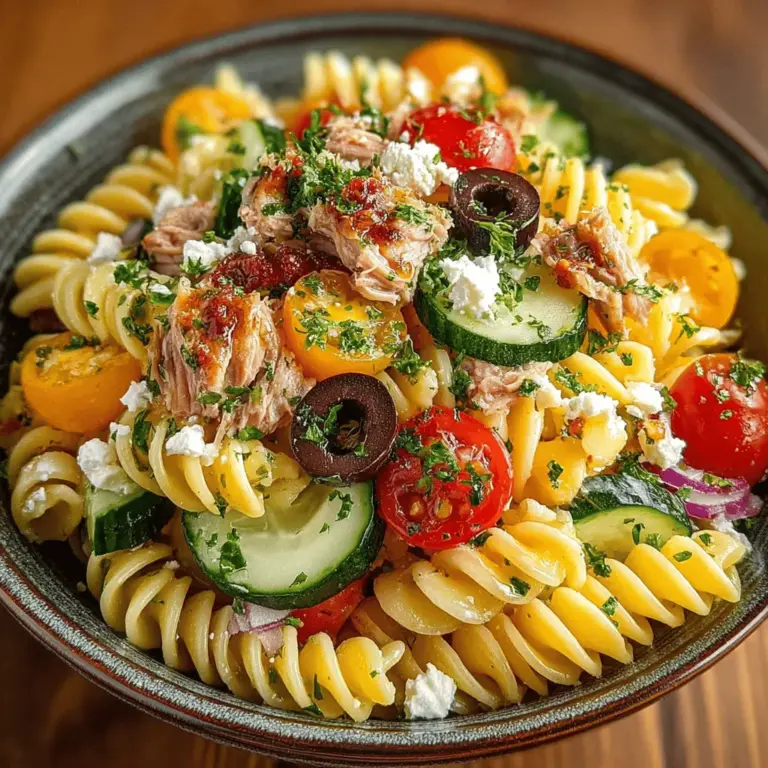 Ein gelungener Pasta-Salat steht und fällt mit der Auswahl der Zutaten. Hier sind die Hauptbestandteile, die Sie für diesen Thunfisch-Pasta-Salat benötigen:
