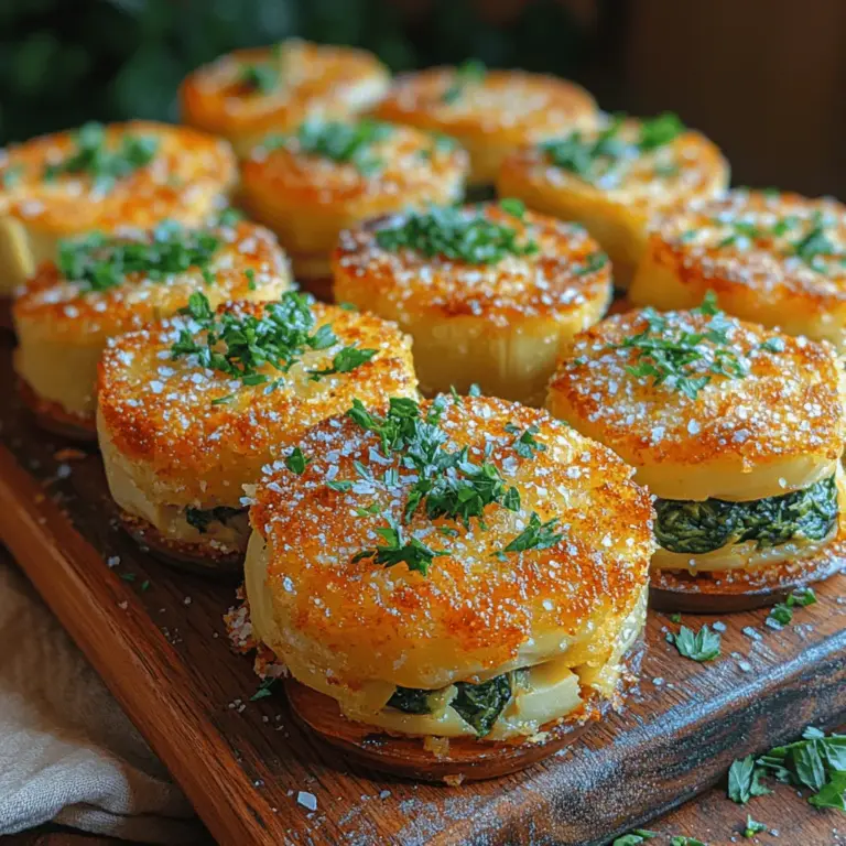 Willkommen zu einem köstlichen Rezept, das Ihre Geschmacksknospen verzaubern wird: die knusprigen Spinat-Artischocken Bliss Bites. Diese kleinen Häppchen sind nicht nur ein echter Genuss, sondern auch äußerst vielseitig – perfekt für Partys, als Snack für zwischendurch oder als Beilage zu einem Hauptgericht. Die Kombination aus frischem Spinat und herzhaften Artischockenherzen, zusammen mit cremigen Käsesorten, macht sie zu einem Highlight auf jedem Tisch.