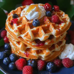 In der heutigen schnelllebigen Welt ist es oft eine Herausforderung, gesunde und nahrhafte Frühstücksoptionen zu finden, die sowohl köstlich als auch einfach zuzubereiten sind. Die Schuldfreien Beeren-Protein-Waffeln bieten die perfekte Lösung für alle, die auf der Suche nach einem leckeren und gleichzeitig gesunden Start in den Tag sind. Diese Waffeln vereinen die Vorteile von hochwertigen Zutaten mit einem fantastischen Geschmack, sodass sie nicht nur für Fitness-Enthusiasten, sondern für jeden geeignet sind, der Wert auf eine ausgewogene Ernährung legt.