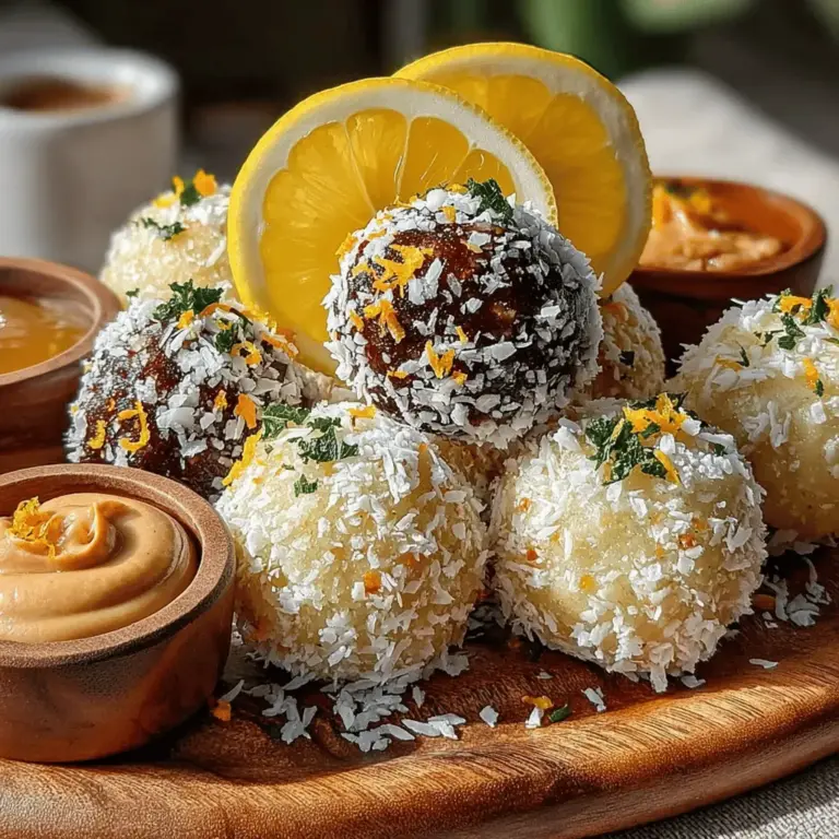 In der heutigen schnelllebigen Welt suchen viele Menschen nach gesunden Snacks, die ihnen Energie liefern und gleichzeitig köstlich schmecken. Die Zesty Coconut Bliss Energy Balls sind genau das – eine harmonische Mischung aus nährstoffreichen Zutaten, die nicht nur den Gaumen erfreuen, sondern auch das Wohlbefinden steigern. Diese kleinen Energiebällchen sind nicht nur einfach zuzubereiten, sondern erfreuen sich auch großer Beliebtheit bei gesundheitsbewussten Feinschmeckern.