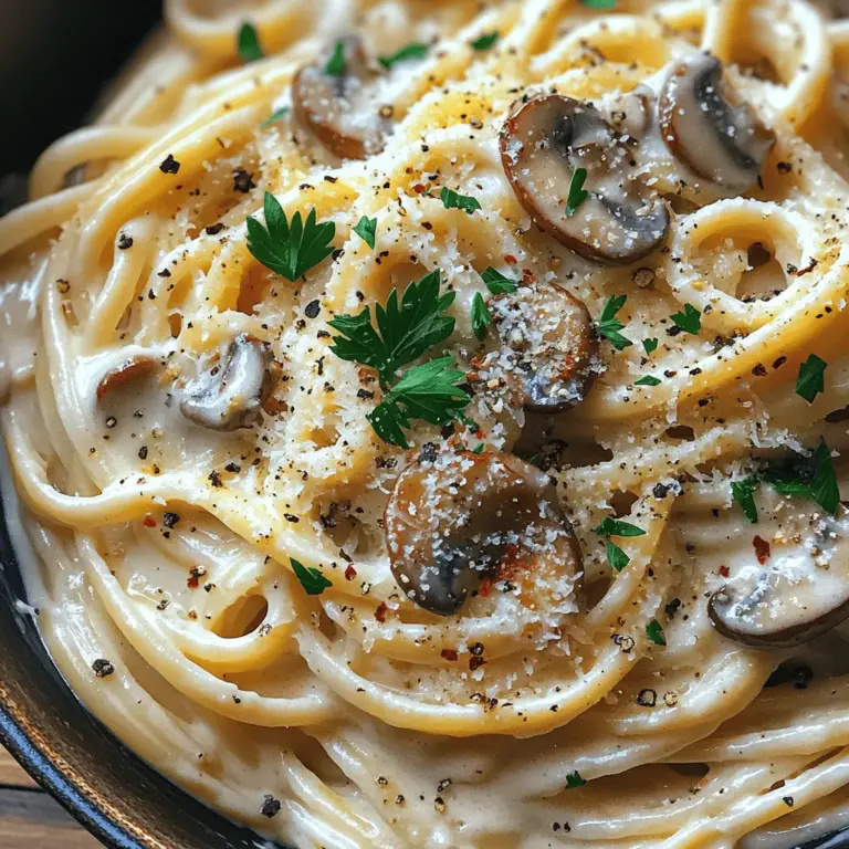 Cremige Knoblauch-Pilz-Pasta ist nicht nur ein einfaches Gericht, sondern auch eine wahre Gaumenfreude, die in vielen Küchen der Welt eine besondere Rolle spielt. Dieses Rezept vereint die Aromen von frischen Champignons, aromatischem Knoblauch und einer samtigen Sahnesauce, die perfekt mit der Pasta harmoniert. Die Kombination aus Fettuccine oder Spaghetti mit einer cremigen Sauce macht dieses Gericht zu einer beliebten Wahl für ein schnelles Abendessen oder ein romantisches Dinner.
