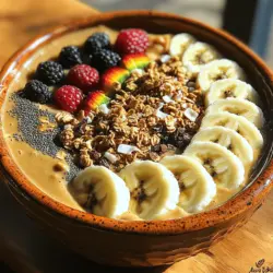 Smoothie-Bowls sind in den letzten Jahren zu einem beliebten Trend in der Frühstückswelt geworden. Sie sind nicht nur köstlich und sättigend, sondern bieten auch eine großartige Möglichkeit, gesunde Zutaten in einer ansprechenden Form zu kombinieren. Heute präsentieren wir Ihnen ein Rezept für eine cremige Erdnussbutter-Smoothie-Bowl, die nicht nur Ihre Geschmacksknospen verwöhnen wird, sondern auch voller Nährstoffe steckt, die Ihren Tag positiv beeinflussen können.