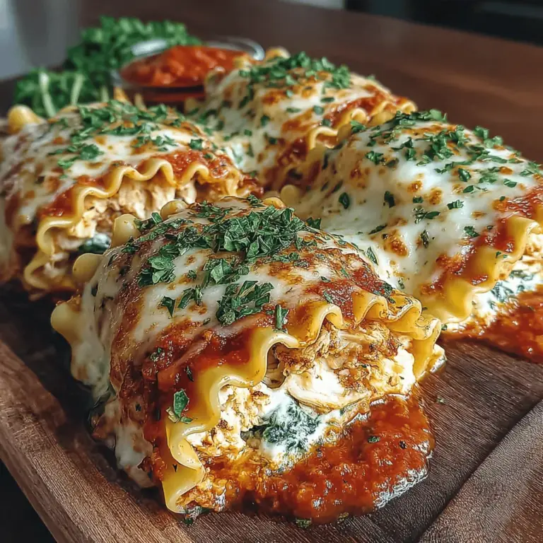 In der faszinierenden Welt der Kulinarik sind Rezepte von zentraler Bedeutung. Sie sind nicht nur Anleitungen zum Kochen, sondern auch eine Möglichkeit, Geschichten zu erzählen und Traditionen weiterzugeben. Jedes Rezept hat seinen eigenen Charakter und spiegelt oft die kulturellen Einflüsse und die Kreativität des Kochs wider. Heute möchten wir Ihnen ein ganz besonderes Gericht vorstellen: die herzhaften Kräuter-Hühnchen-Lasagna-Röllchen. Diese köstliche Kombination aus zartem Hühnchen, frischem Spinat und einer cremigen Käsemischung, eingewickelt in Lasagna-Nudeln und überzogen mit würziger Marinara-Sauce, ist nicht nur ein Genuss für den Gaumen, sondern auch ein Augenschmaus.