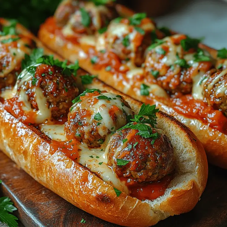 Willkommen zu einem kulinarischen Abenteuer, das Ihre Geschmacksknospen verzaubern wird! Heute präsentieren wir Ihnen ein Rezept für herzhaft gefüllte italienische Fleischbällchen-Sandwiches mit geschmolzenem Mozzarella. Diese köstlichen Sandwiches sind nicht nur einfach zuzubereiten, sondern auch eine perfekte Wahl für jede Gelegenheit – sei es ein geselliges Beisammensein mit Freunden, ein Familienessen oder einfach nur ein schneller Snack nach einem langen Tag.