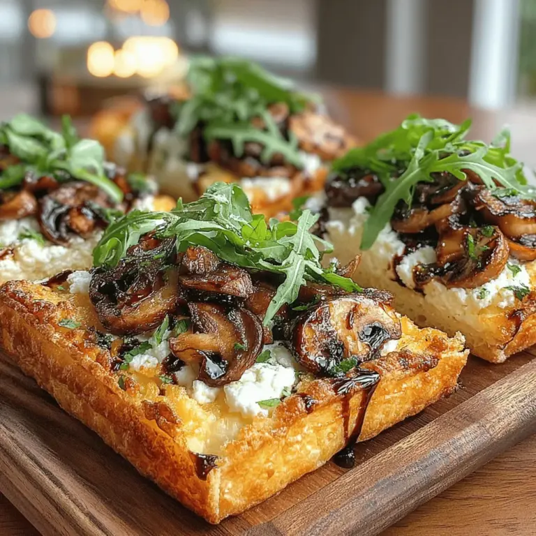 Das geröstete Knoblauch- und Pilz-Fladenbrot ist ein köstliches Gericht, das in der mediterranen Küche seinen Ursprung hat. Es vereint die erdigen Aromen von frischen Pilzen mit dem süßen, karamellisierten Geschmack von geröstetem Knoblauch – eine Kombination, die einfach unwiderstehlich ist. Dieses Fladenbrot eignet sich perfekt als Vorspeise, Snack oder sogar als Hauptgericht und bringt das Flair eines italienischen Restaurants direkt in Ihre Küche.