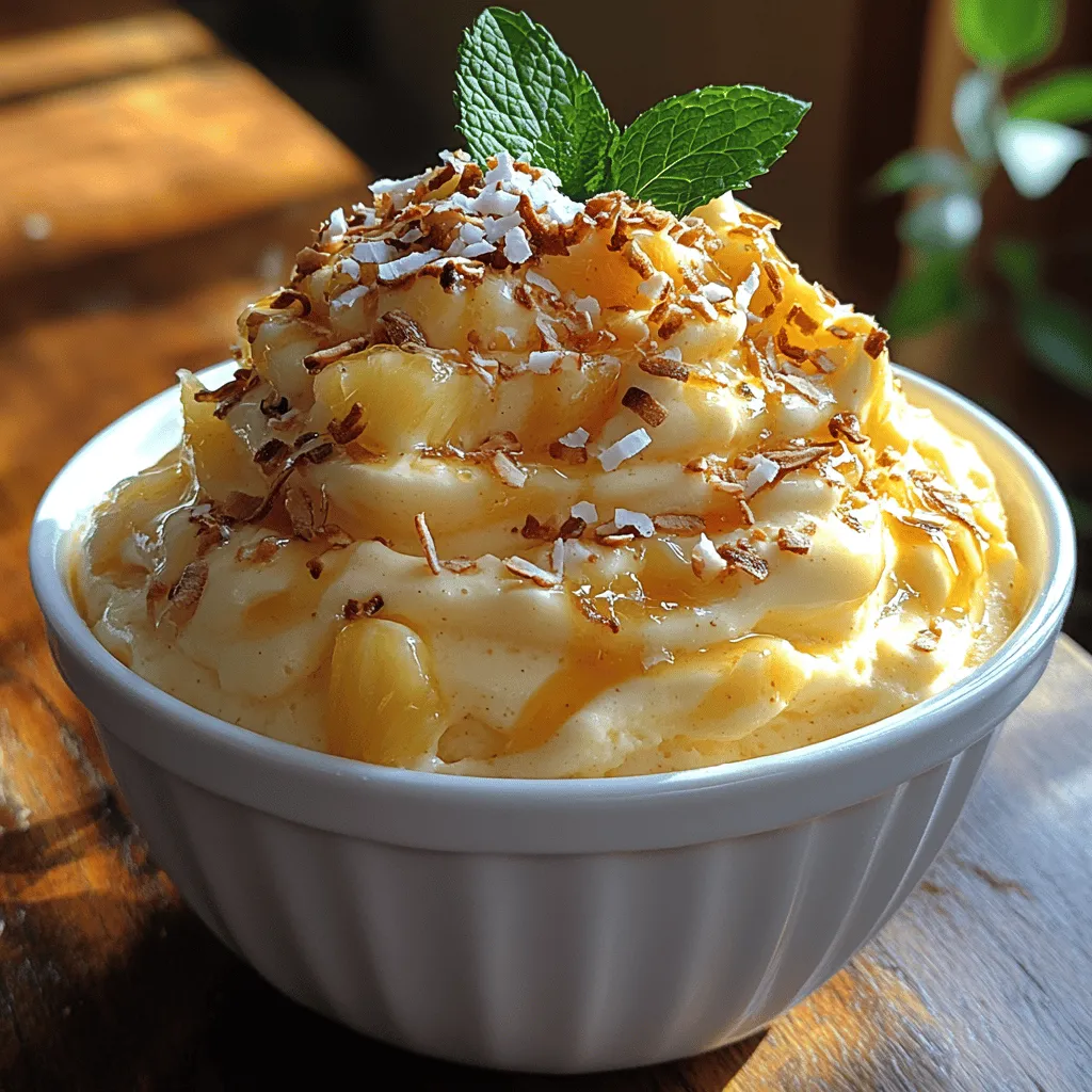 Der Tropische Genuss Ananas-Wip ist nicht nur eine köstliche Erfrischung, sondern auch eine harmonische Kombination aus fruchtiger Süße und cremiger Textur. Dieses Rezept bringt die Geschmäcker der Tropen direkt auf Ihren Teller und eignet sich perfekt als Dessert oder erfrischender Snack an heißen Sommertagen. Die Verwendung von gefrorenen Ananasstücken sorgt dafür, dass Sie dieses Rezept ganzjährig genießen können, während die Kokosmilch und der Honig oder Ahornsirup eine wunderbar cremige und süße Komponente hinzufügen.