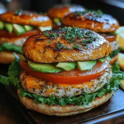 Die Kombination von zartem Putenfleisch und frischen Kräutern ist eine wahre Geschmacksexplosion, die jeden Burgerliebhaber begeistern wird. Zarte Zitronen-Kräuter-Türkbürger sind eine köstliche und gesunde Alternative zu traditionellen Fleischburgern und bringen eine erfrischende Note in die Küche. Diese Burger sind nicht nur einfach zuzubereiten, sondern bieten auch eine Vielzahl von Aromen, die sich perfekt ergänzen. Mit dem saftigen Putenfleisch, dem spritzigen Zitronensaft und einer Auswahl an aromatischen Kräutern wird jeder Biss zu einem Genuss.