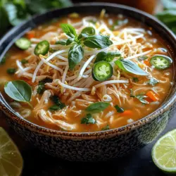 Das Rezept für Duftendes Zitronengras Hähnchen Pho ist mehr als nur ein Gericht; es ist eine kulinarische Umarmung, die die Sinne belebt und die Seele wärmt. Pho, eine traditionelle vietnamesische Suppe, ist in der weltweiten Gastronomie bekannt und beliebt. Sie verbindet Aromen, Texturen und Farben auf harmonische Weise. In dieser Variante mit Hähnchen und dem frischen, zitrusartigen Geschmack von Zitronengras wird die klassische Pho neu interpretiert und bietet ein unverwechselbares Geschmackserlebnis.