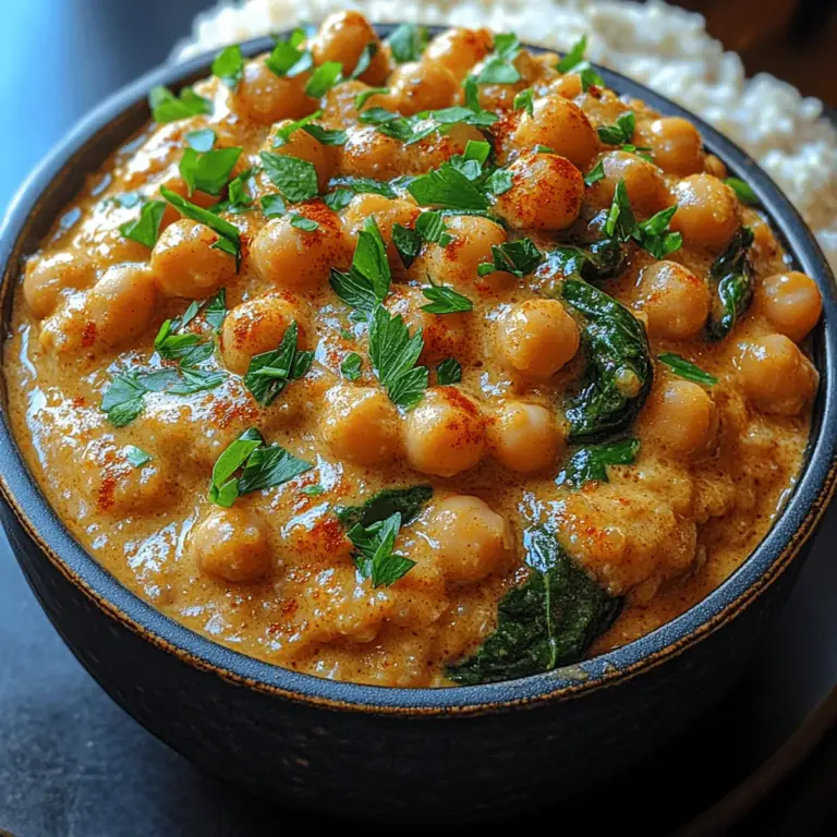 Die cremige Kichererbsen-Pfanne ist nicht nur ein Fest für die Sinne, sondern auch ein gesundes und nahrhaftes Gericht, das sich perfekt für jede Gelegenheit eignet. Dieses Rezept kombiniert die erdigen Aromen von Kichererbsen mit der Intensität von frischem Knoblauch und der Cremigkeit von Kokoscreme oder Schlagsahne zu einer herzhaften Mahlzeit, die sowohl Veganer als auch Fleischliebhaber begeistert. Die Kombination aus Gewürzen und frischem Gemüse macht dieses Gericht zu einer wahren Geschmacksexplosion.