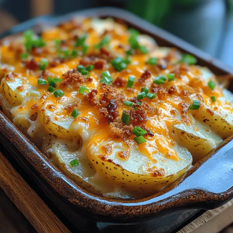 Der Käse-Bacon-Kartoffelauflauf ist ein herzhaftes Gericht, das nicht nur die Herzen von Kartoffelliebhabern erobert, sondern auch die perfekte Kombination aus cremigem Käse, knusprigem Bacon und zarten Kartoffeln bietet. Ursprünglich aus den ländlichen Gegenden der USA stammend, hat sich dieses Gericht zu einem beliebten Klassiker entwickelt, der auf jeder Familienfeier und in jedem gemütlichen Abendessen zu finden ist.