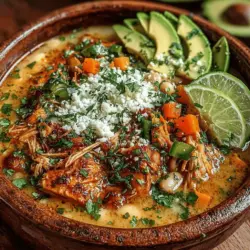 Willkommen in der Welt der Aromen mit unserem Rezept für Würzige & Cremige Jalapeño Weiße Hühner-Chili! Dieses Gericht ist nicht nur ein Fest für die Sinne, sondern auch ein wunderbarer Weg, um die ganze Familie am Tisch zu vereinen. Die Kombination aus zartem Hähnchen, frischen Jalapeños und einer cremigen Basis sorgt für ein schmackhaftes Erlebnis, das sowohl die Liebhaber der herzhaften Küche als auch die Gesundheitsbewussten anspricht.